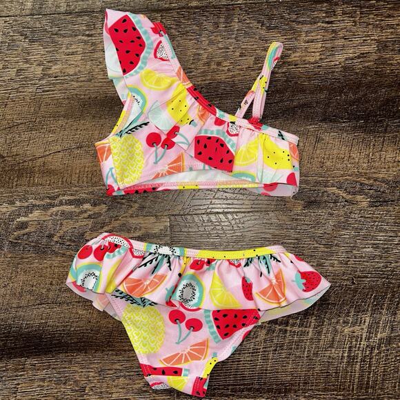 KavKas Girl’s Swimsuit 2 Piece Fruit Pattern 2T - Picture 5 of 8
